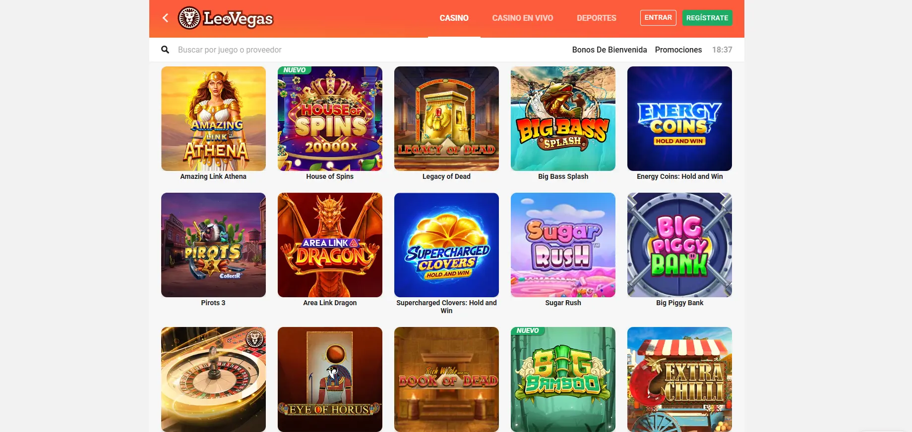 Panorama de los juegos de casino en línea más populares