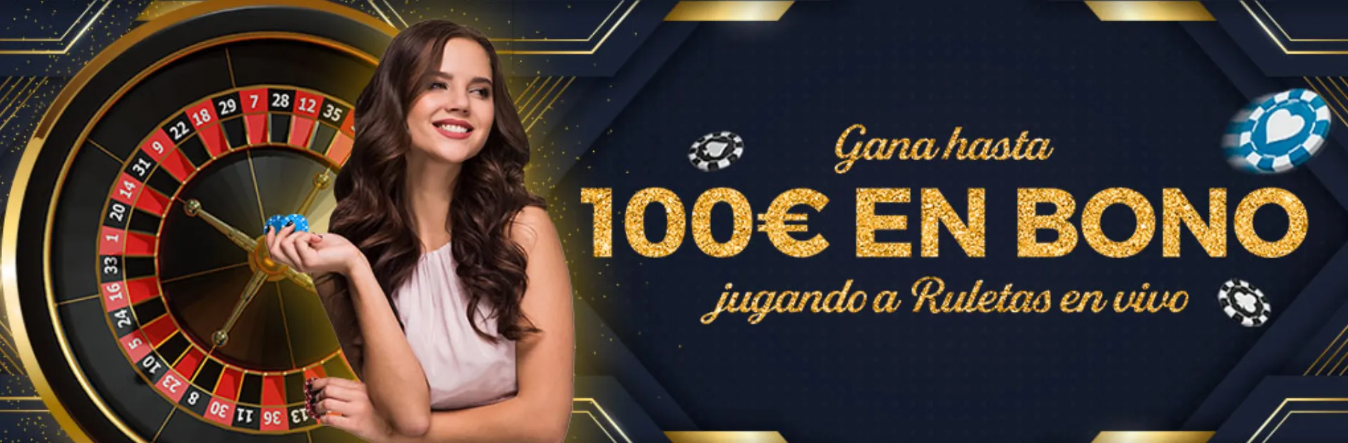 Gana dinero real en las ruletas en vivo bono de casino