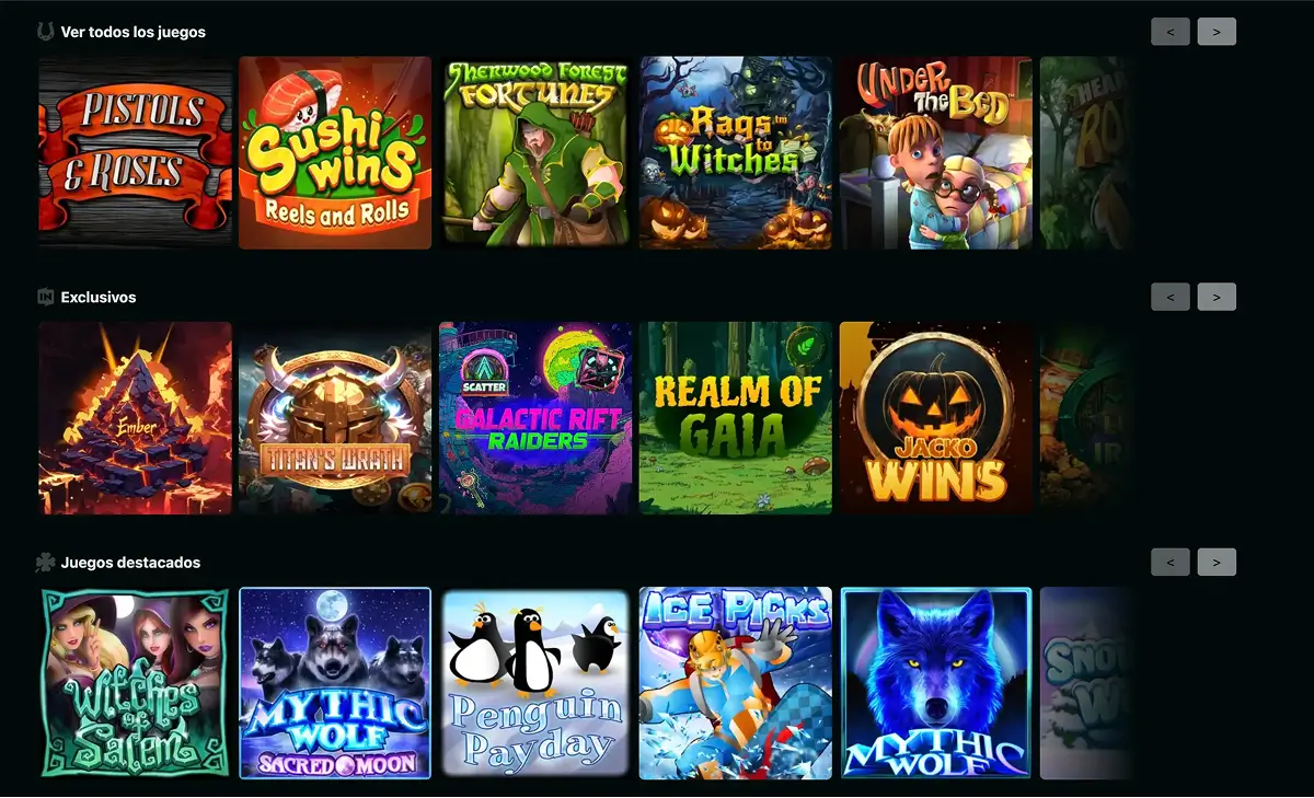 Juegos de casino en True Fortune Juegos de casino en True Fortune España