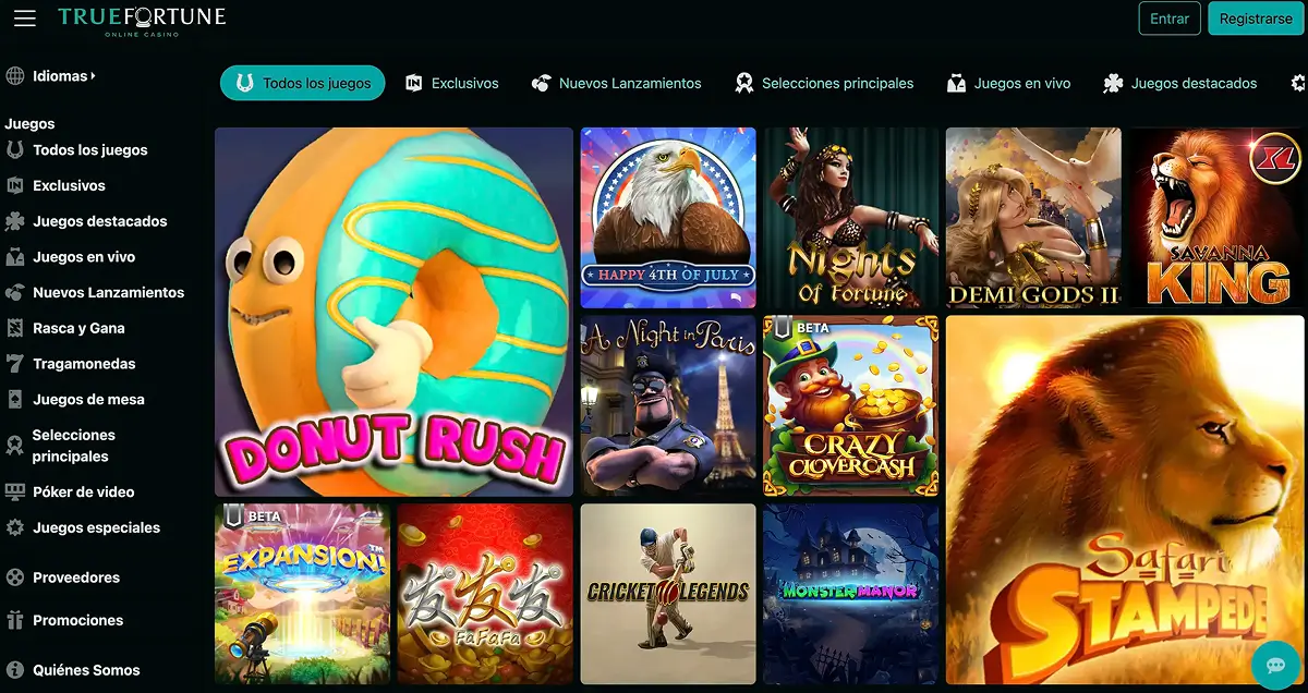 Presentación del casino True Fortune Casino True Fortune en España