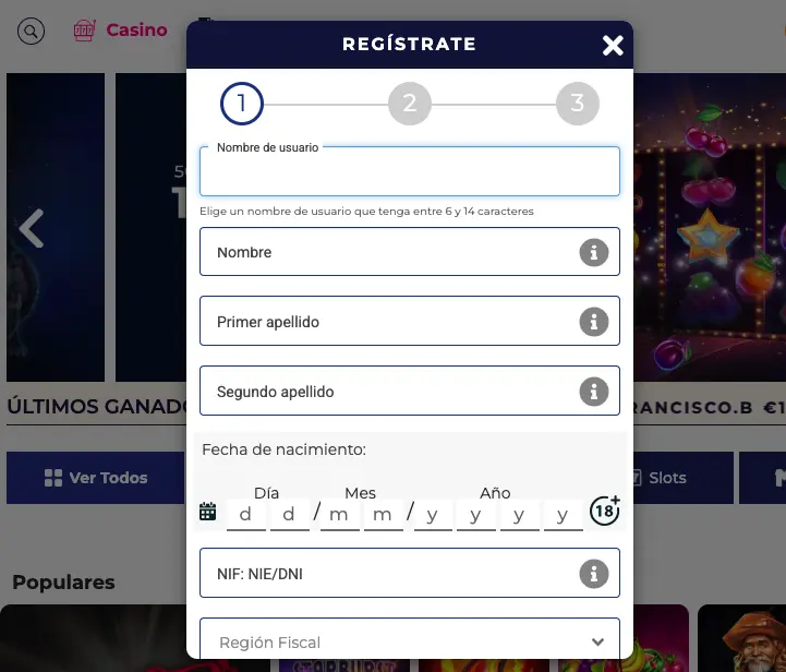 Cómo registrarse en el casino Gratogana